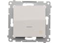 Miniatyrbild 3 av 5: Kontakt-Simon DS1L.01/11, Tryckknappsbrytare, Plast, Vit, IP20, IP44, 250 V, 10 A