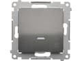 Miniatyrbild 3 av 5: Kontakt-Simon DS1L.01/48, Tryckknappsbrytare, Plast, Antracit, IP20, IP44, 250 V, 10 A