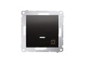Miniatyrbild 1 av 5: Kontakt-Simon DS1L.01/48, Tryckknappsbrytare, Plast, Antracit, IP20, IP44, 250 V, 10 A