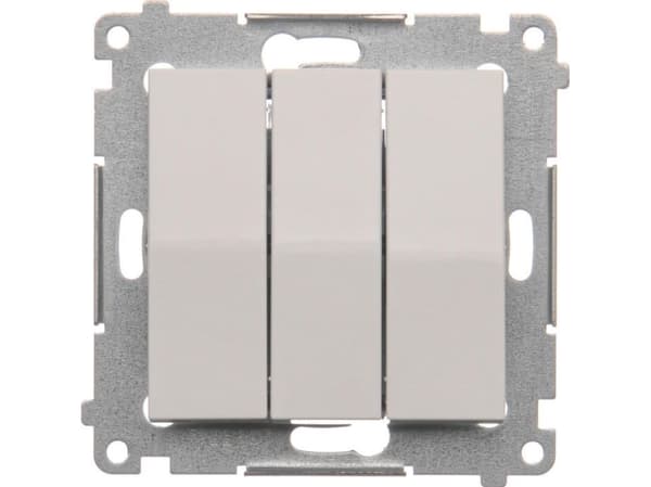 Kontakt-Simon DW31L.01/11, Plast, Hvit, IP20, 250 V, 10 A, 75 mm