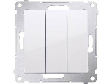 Kontakt-Simon DW31L.01/11, Plast, Hvit, IP20, 250 V, 10 A, 75 mm