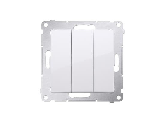 Kontakt-Simon DW31L.01/11, Plast, Hvit, IP20, 250 V, 10 A, 75 mm
