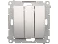Miniatyrbilde 3 av 5: Kontakt-Simon DW31L.01/43, Plast, Sølv, IP20, 250 V, 10 A, 75 mm