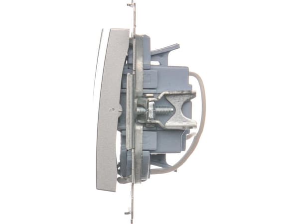 Kontakt-Simon DW31L.01/43, Plast, Sølv, IP20, 250 V, 10 A, 75 mm