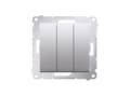 Miniatyrbilde 1 av 5: Kontakt-Simon DW31L.01/43, Plast, Sølv, IP20, 250 V, 10 A, 75 mm