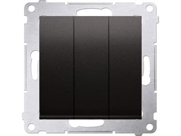 Kontakt-Simon DW31L.01/48, Plast, Anthracit, IP20, 250 V, 10 A, 75 mm