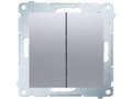 Pikkukuva 2 / 5: Kontakt-Simon DW5.01/43, Muovi, Hopea, IP20, IP44, 250 V, 10 A, 75 mm