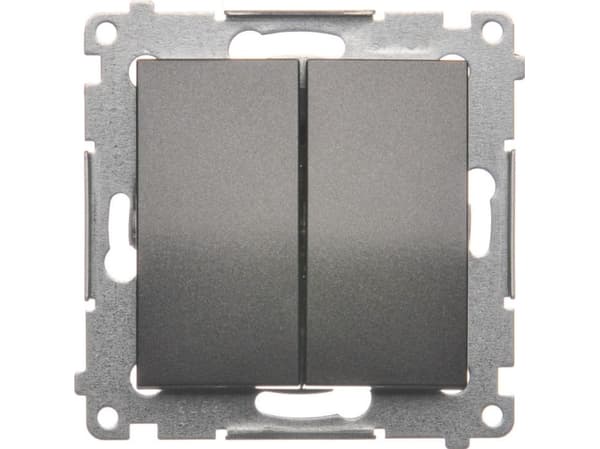 Kontakt-Simon DW5.01/48, Plast, Anthracit, IP20, IP44, 250 V, 10 A, 75 mm