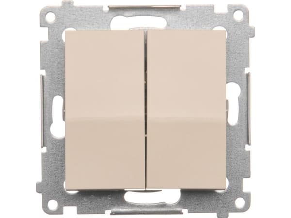 Kontakt-Simon DW5A.01/41, Muovi, Valkoinen, IP20, IP44, 250 V, 16 A, 75 mm