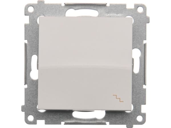 Kontakt-Simon DW6.01/11, Plast, Vit, IP20, IP44, 250 V, 10 A, 75 mm