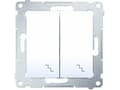 Miniatyrbild 2 av 5: Kontakt-Simon DW6/2.01/11, Plast, Vit, IP20, IP44, 250 V, 10 A, 75 mm