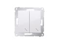 Miniatyrbild 1 av 5: Kontakt-Simon DW6/2.01/11, Plast, Vit, IP20, IP44, 250 V, 10 A, 75 mm