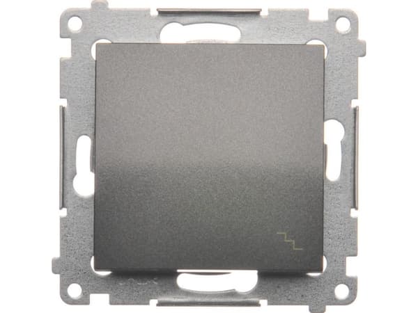 Kontakt-Simon DW6A.01/48, Plast, Anthracit, IP20, IP44, 250 V, 16 A, 75 mm