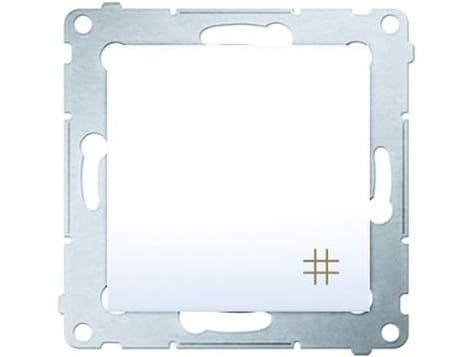 Kontakt-Simon DW7.01/11, Muovi, Valkoinen, IP20, IP44, 250 V, 10 A, 75 mm