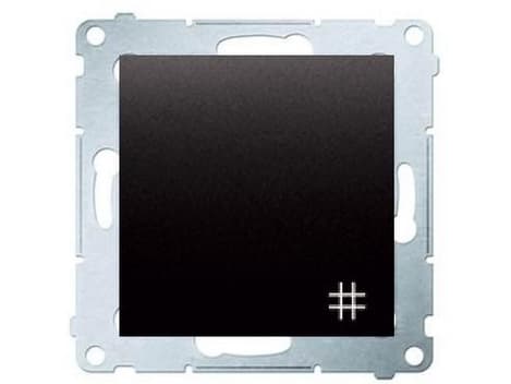 Kontakt-Simon DW7.01/48, Plast, Anthracit, IP20, IP44, 250 V, 10 A, 75 mm