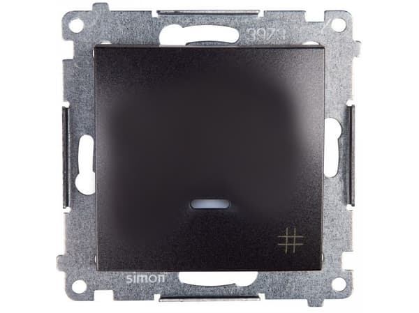 Kontakt-Simon DW7L.01/48, Plast, Antracit, IP20, IP44, 250 V, 10 A, 75 mm