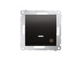Miniatyrbild 1 av 5: Kontakt-Simon DW7L.01/48, Plast, Antracit, IP20, IP44, 250 V, 10 A, 75 mm