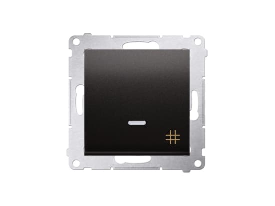Kontakt-Simon DW7L.01/48, Plast, Antracit, IP20, IP44, 250 V, 10 A, 75 mm