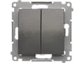 Miniatyrbild 3 av 5: Kontakt-Simon DZP1.01/48, Tryckknappsbrytare, Plast, Antracit, IP20, IP44, 250 V, 10 A