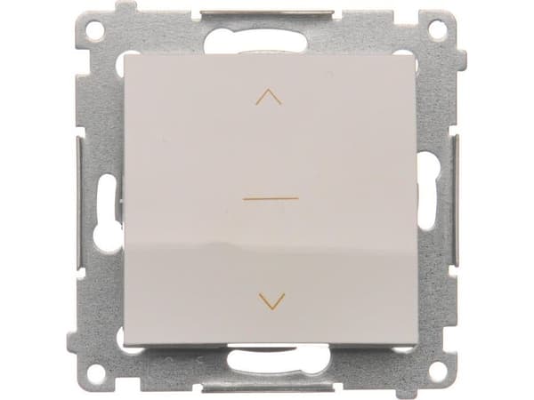 Kontakt-Simon DZW1K.01/11, Plast, Hvit, IP20, 250 V, 10 A, 75 mm