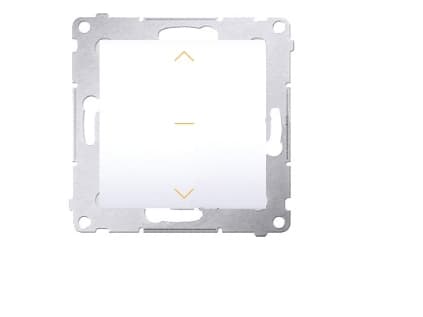 Kontakt-Simon DZW1K.01/11, Plast, Hvit, IP20, 250 V, 10 A, 75 mm