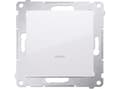 Miniatyrbild 2 av 3: Kontakt-Simon DW1ZL.01/11, Plast, Vit, IP20, IP44, 250 V, 10 A, 75 mm