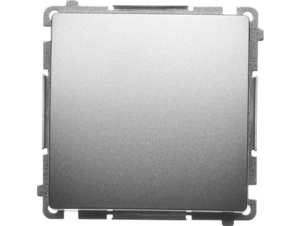 Kontakt-Simon BMW1.01/29, Plast, Satin Stål, IP20, IP44, 250 V, 10 A, 75 mm