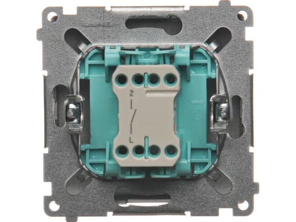 Kontakt-Simon BMW1.01/21, Plast, Rustfritt stål, IP20, IP44, 250 V, 10 A, 75 mm