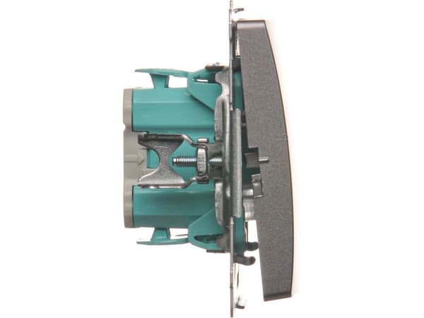Kontakt-Simon BMW1.01/21, Plast, Rustfritt stål, IP20, IP44, 250 V, 10 A, 75 mm