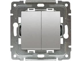 KOS Chandelier switch Dante double with inox backlight (464115)