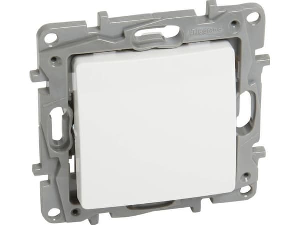 Legrand Enkelknapp Niloe 6A IP20 hvit (764507)