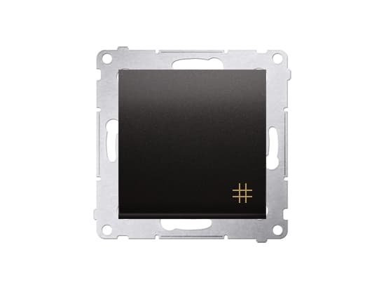 Kontakt-Simon DW7A.01/48, Plast, Anthracit, IP20, IP44, 250 V, 16 A, 75 mm
