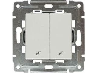 KOS Double Dante two-way switch, white (450419)