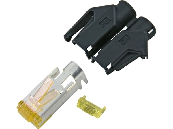 EFB Elektronik H7642.4-100, RJ-45, Sort, Hankjønn, Rett, Cat6a, S/UTP (STP)