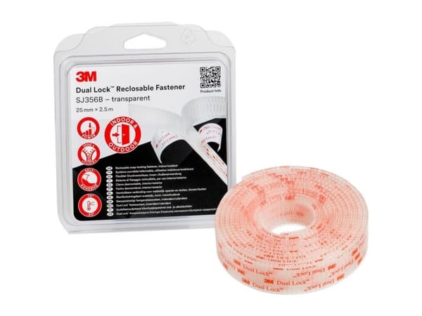 3M SJ3560/IPS, Polypropylen, Transparent, 95 ° C, 25,4 mm, 2,5 m, 5,7 mm