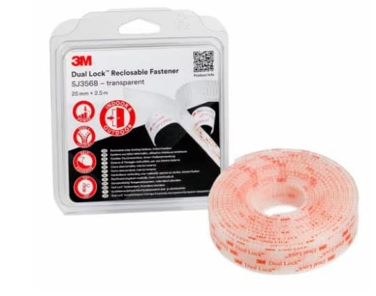 3M SJ3560/IPS, Polypropylen, Transparent, 95 ° C, 25,4 mm, 2,5 m, 5,7 mm