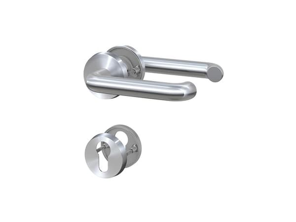 BASI 7306-2208, Håndtakssett for nøkkelbruk, Rustfritt stål, Rustfritt stål, Ambidekstriøs, DIN EN 1906:2010-09
