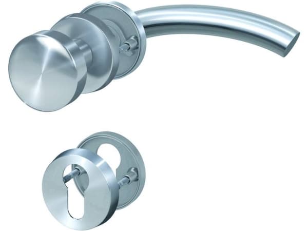 BASI 7309-2298, Håndtakssett for nøkkelbruk, Rustfritt stål, Rustfritt stål, Høyrehendt, DIN EN 1906:2010-09