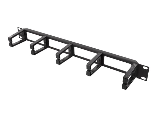 DELTACO - Rack-kabel styrepanel - sort - 1U - 19"