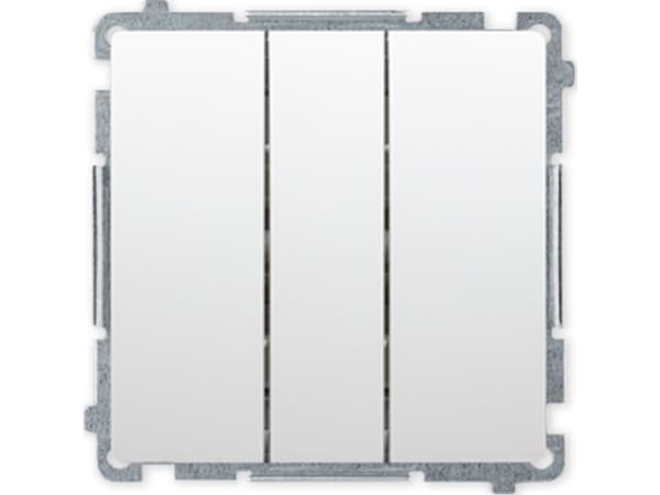 Kontakt-Simon BMW31.01/11, Plast, Vit, IP20, 250 V, 10 A, 75 mm