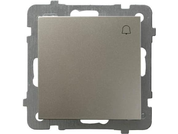 Ospel doorbell switch AS single light satin (LP-6G/m/45)