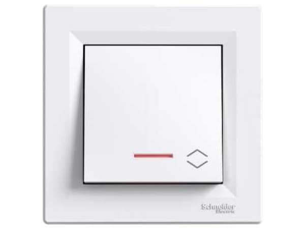 Schneider Electric Trappebryter med belysning, skruklemmer, hvit - EPH1500321