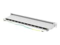 Miniatyrbilde 5 av 5: Lanberg PPS7-1024-S - Koblingspanel - rackmonterbar - CAT 7 - STP - RJ-45 X 24 - RAL 7035, grå - 1U - 19"