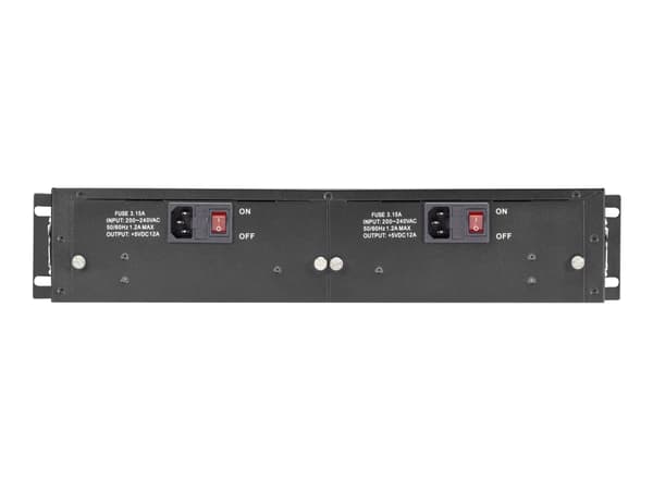 Black Box Pure Networking Copper to Fiber Media Converter Chassis - Modulær utvidelsesbase - AC 100/240 V - 2U - rackmonterbar - for P/N: LGC210A