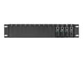 Miniatyrbilde 5 av 5: Black Box Pure Networking Copper to Fiber Media Converter Chassis - Modulær utvidelsesbase - AC 100/240 V - 2U - rackmonterbar - for P/N: LGC210A