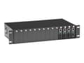 Miniatyrbilde 1 av 5: Black Box Pure Networking Copper to Fiber Media Converter Chassis - Modulær utvidelsesbase - AC 100/240 V - 2U - rackmonterbar - for P/N: LGC210A