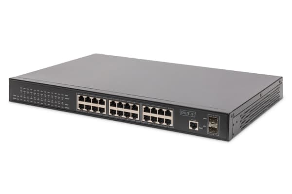Digitus DN-95352, Håndtert, L2+, Gigabit Ethernet (10/100/1000), Full tosidig, Strøm over Ethernet (PoE)