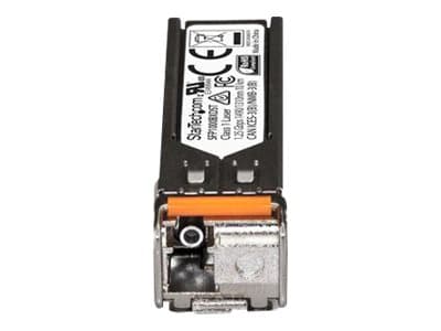 StarTech.com MSA Uncoded SFP Module, 1000BASE-BX, 1 Gigabit Ethernet Bi-Directional (BiDi) Fiber Single Strand SFP Transceiver (SMF), LC 10km , Mini