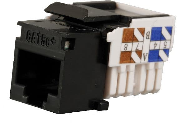 Solarix - Modulär insättning - CAT 5e - UTP - RJ-45 - svart - för P/N: SXKJ-MD-BU