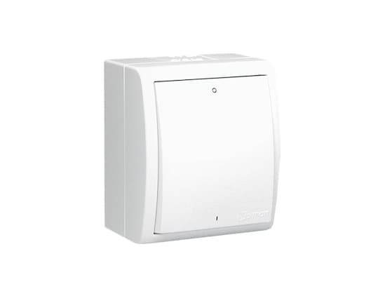 Kontakt-Simon AQW2/11, Plast, Hvit, IP54, 250 V, 10 A, 60 mm